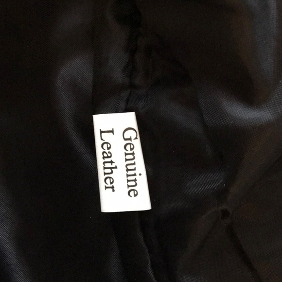 Vintage Leather Vest XL (runs small) BLACK - Picture 6 of 7